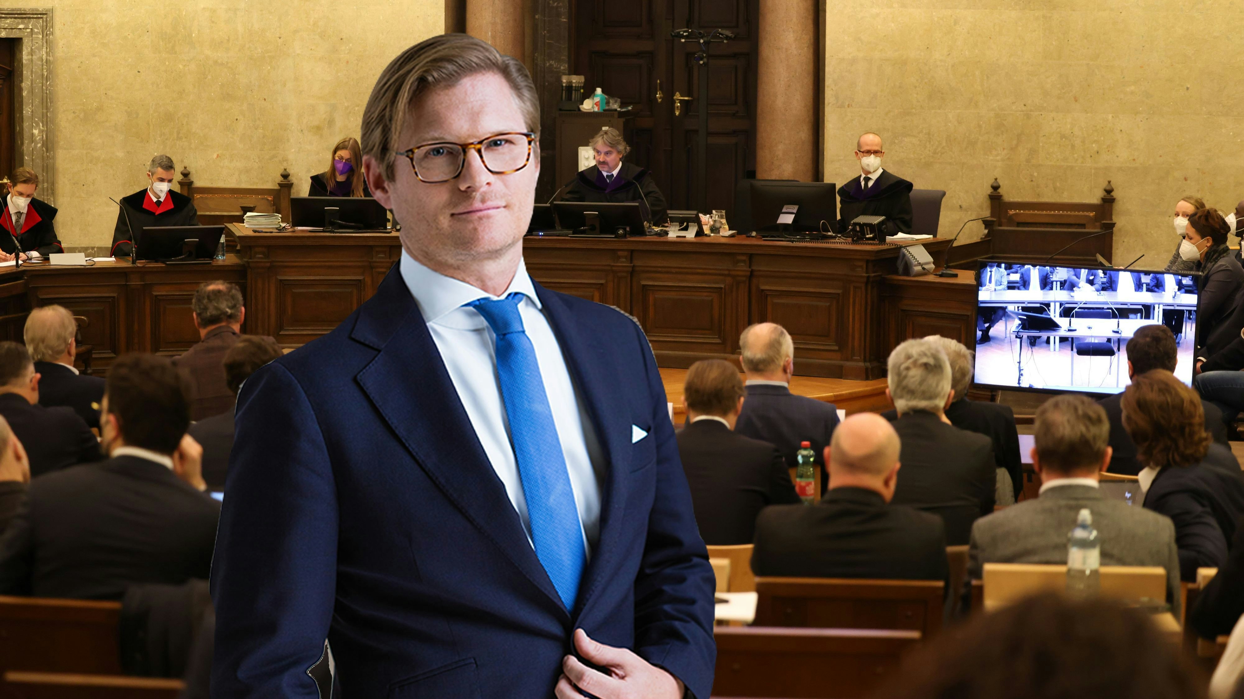 Star-Anwalt Lukas Kollmann verteidigte den Juristen.