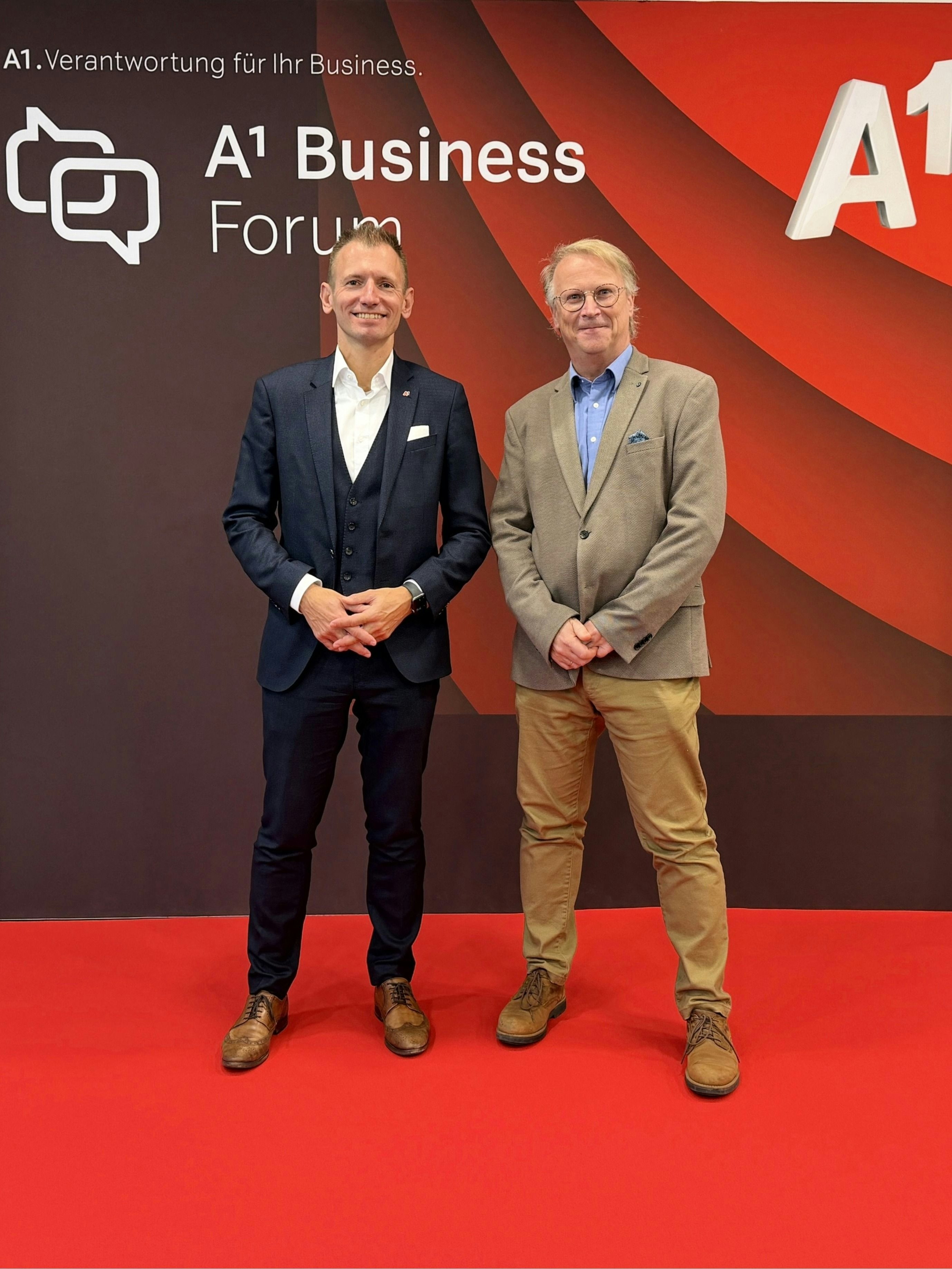 Martin Resel (stv. Vorstandsvorsitzender A1 Österreich und CCO Consumer), Martin Mayr (Mitglied der GF Integral).