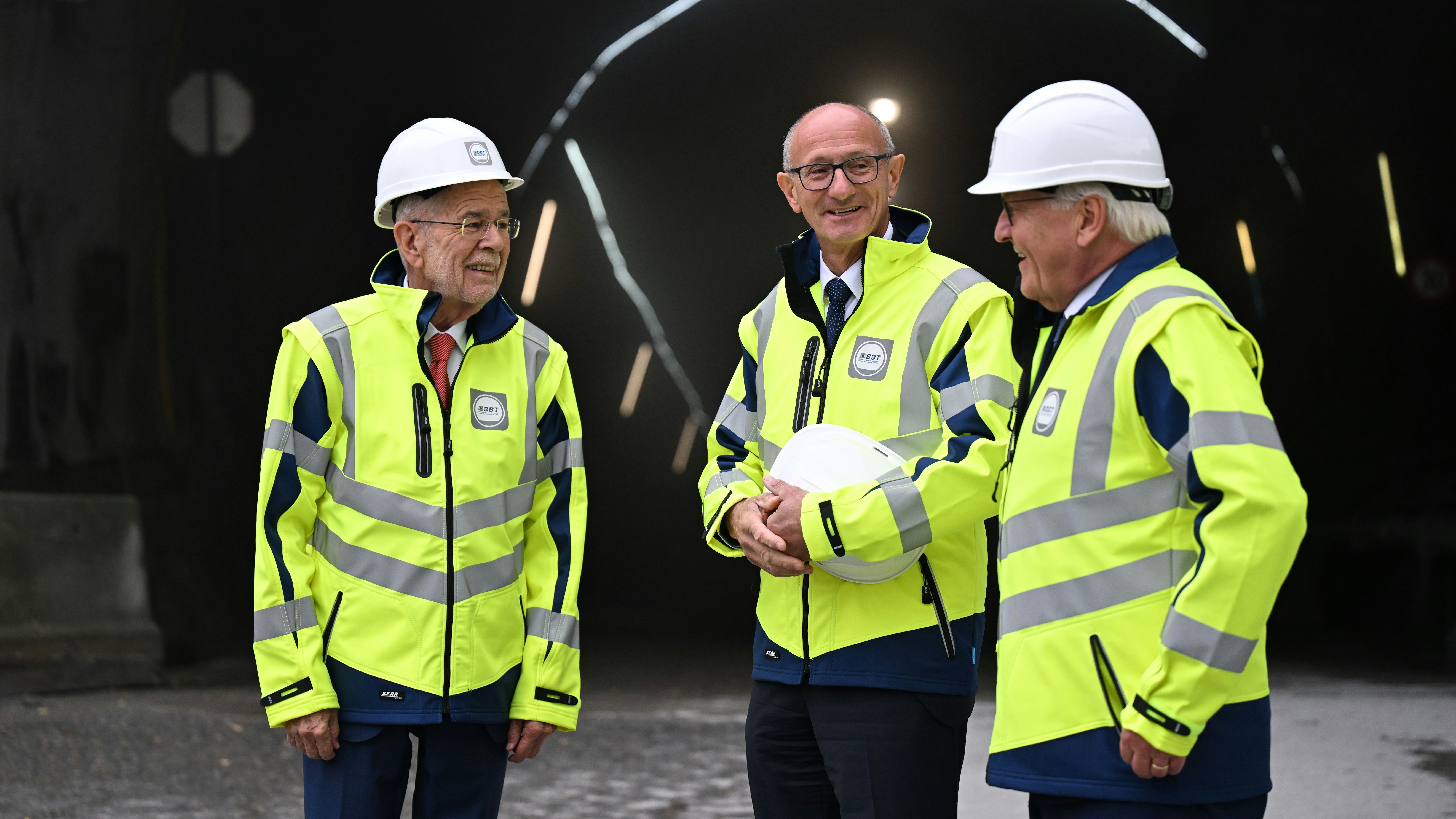 Heute.at - Tunnel-Besichtigung: VdB und Steinmeier in Tirol