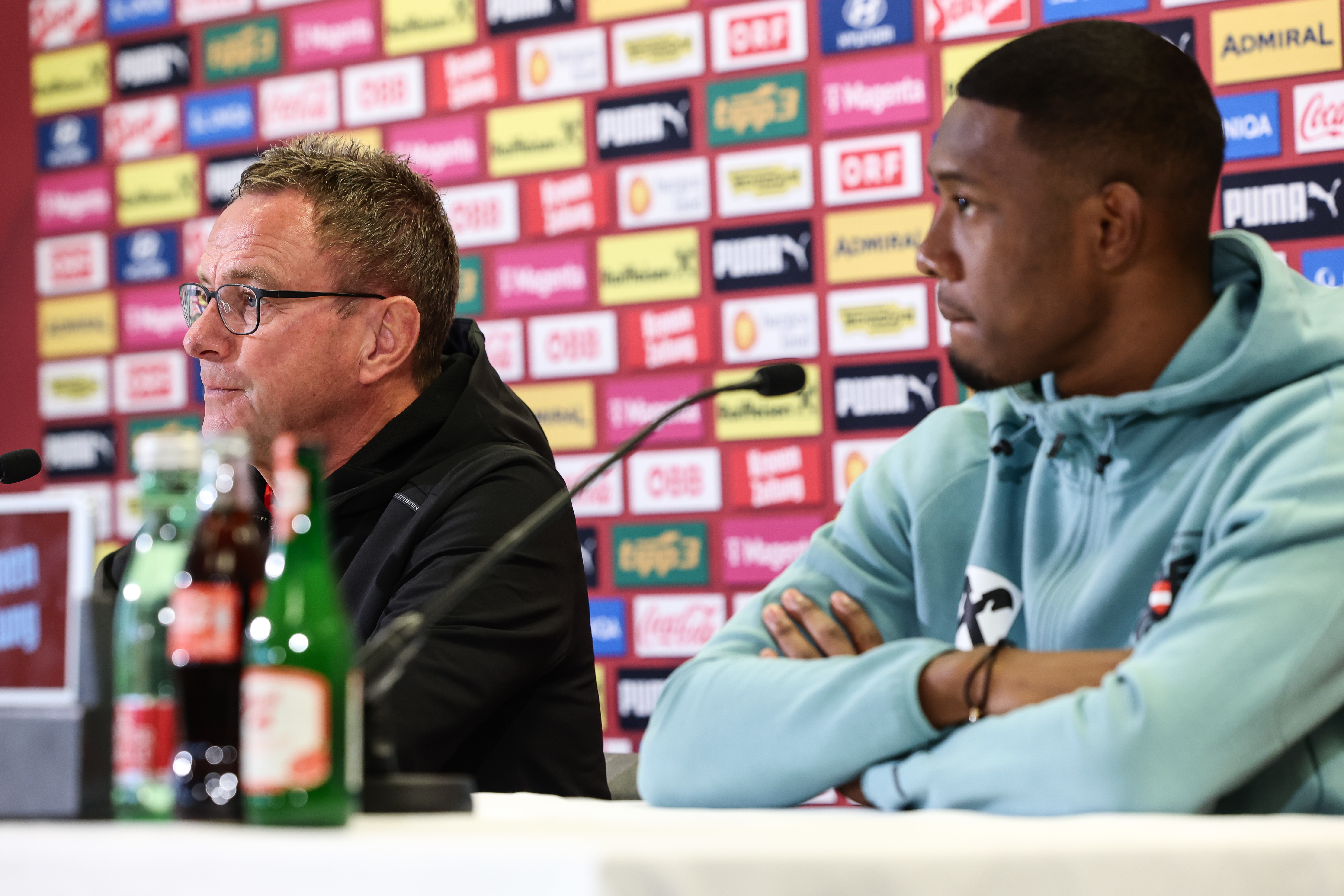 Ralf Rangnick und David Alaba.