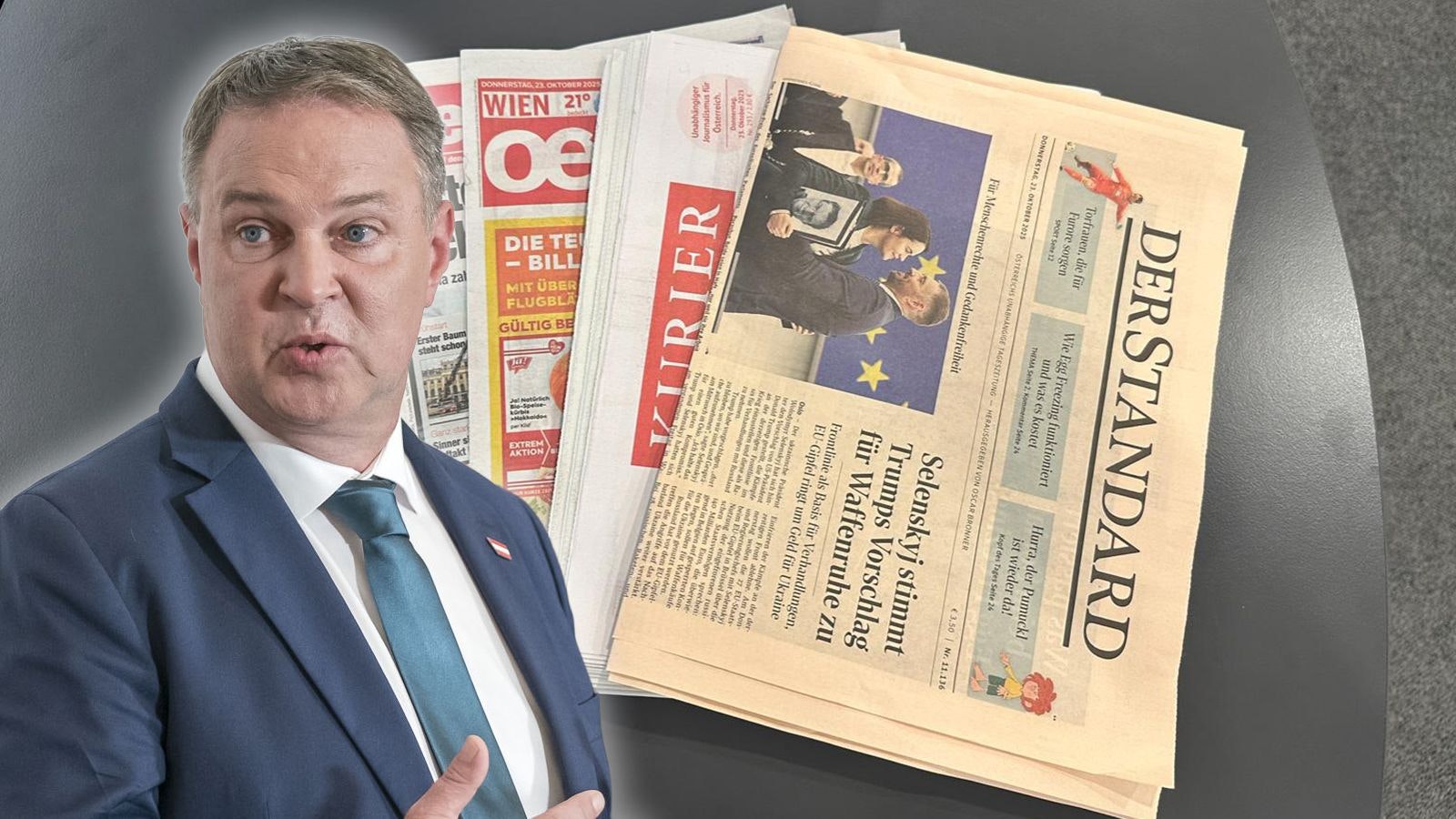 Heute.at - Babler schiebt Medien trotz Krise auf die lange Bank