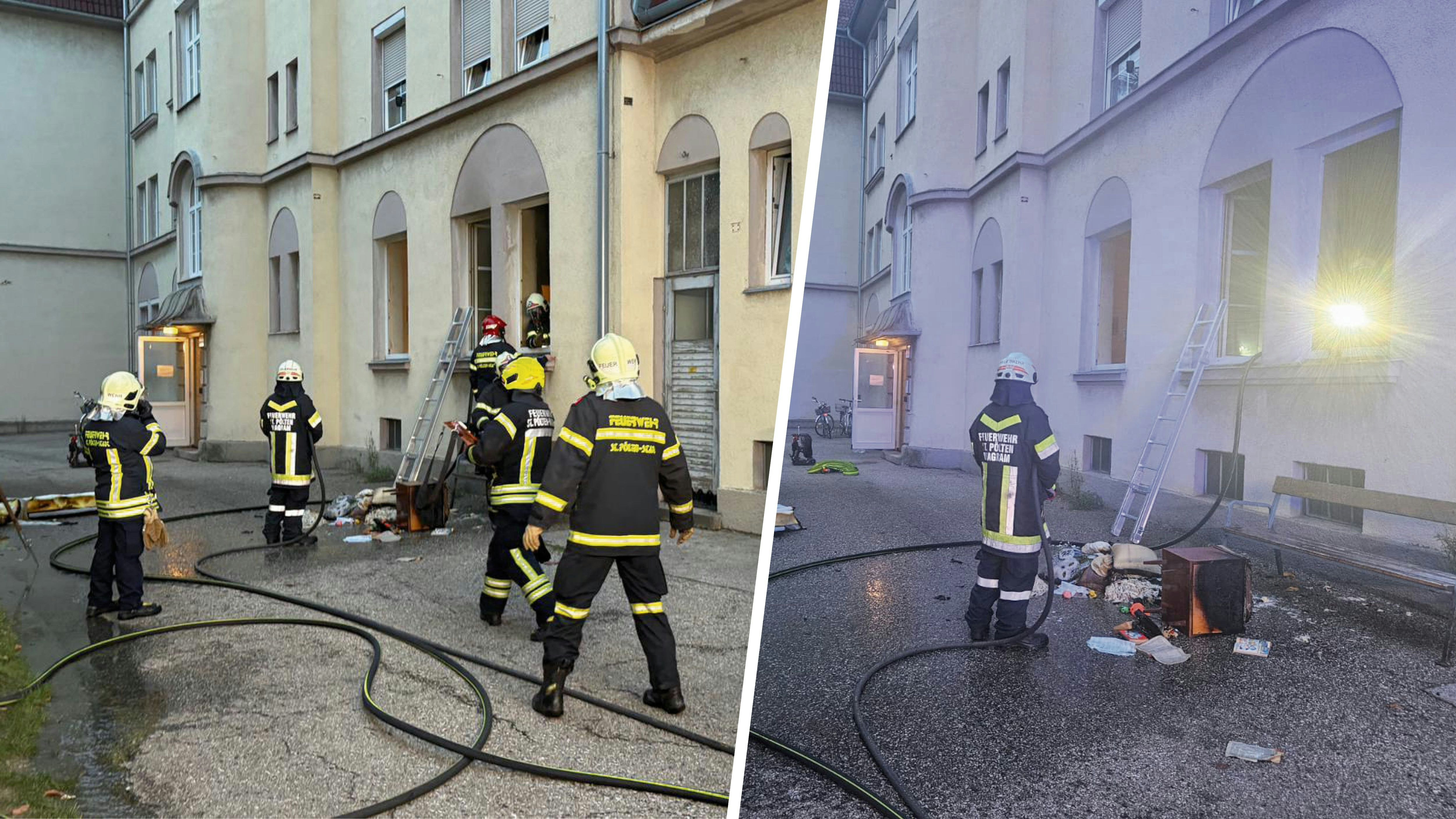 Heute.at - Zimmerbrand in St. Pölten – eine Person verletzt