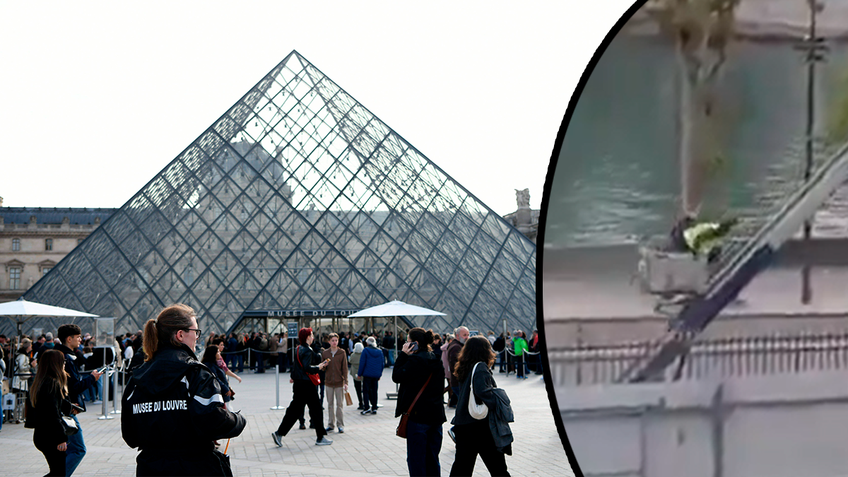 Heute.at - Video zeigt Louvre-Diebe bei Flucht über Lastenaufzug