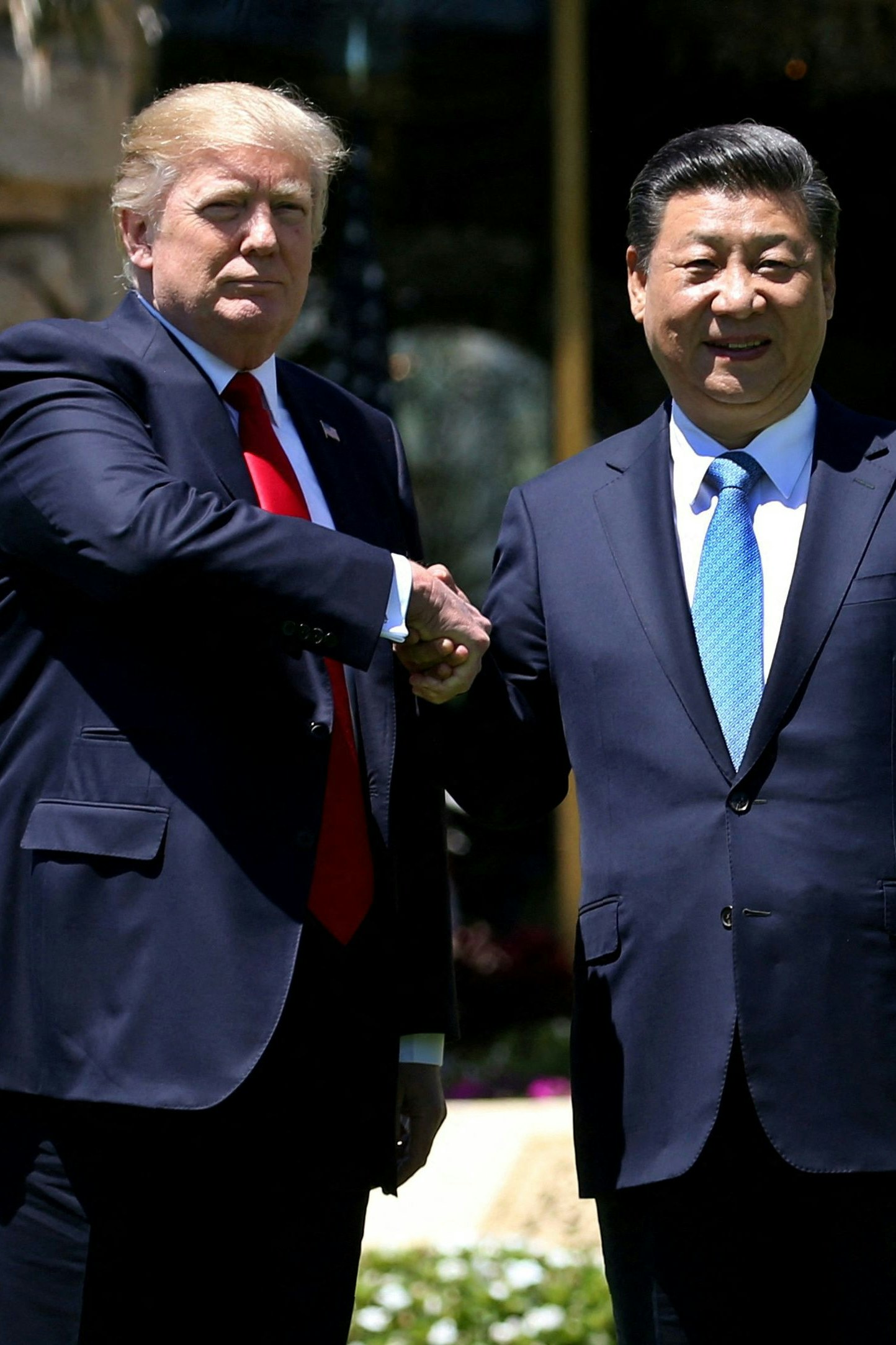 US-Präsident Donald Trump und Chinas Staatschef Xi Jinping bei einem Treffen in Mar-a-Lago 2017