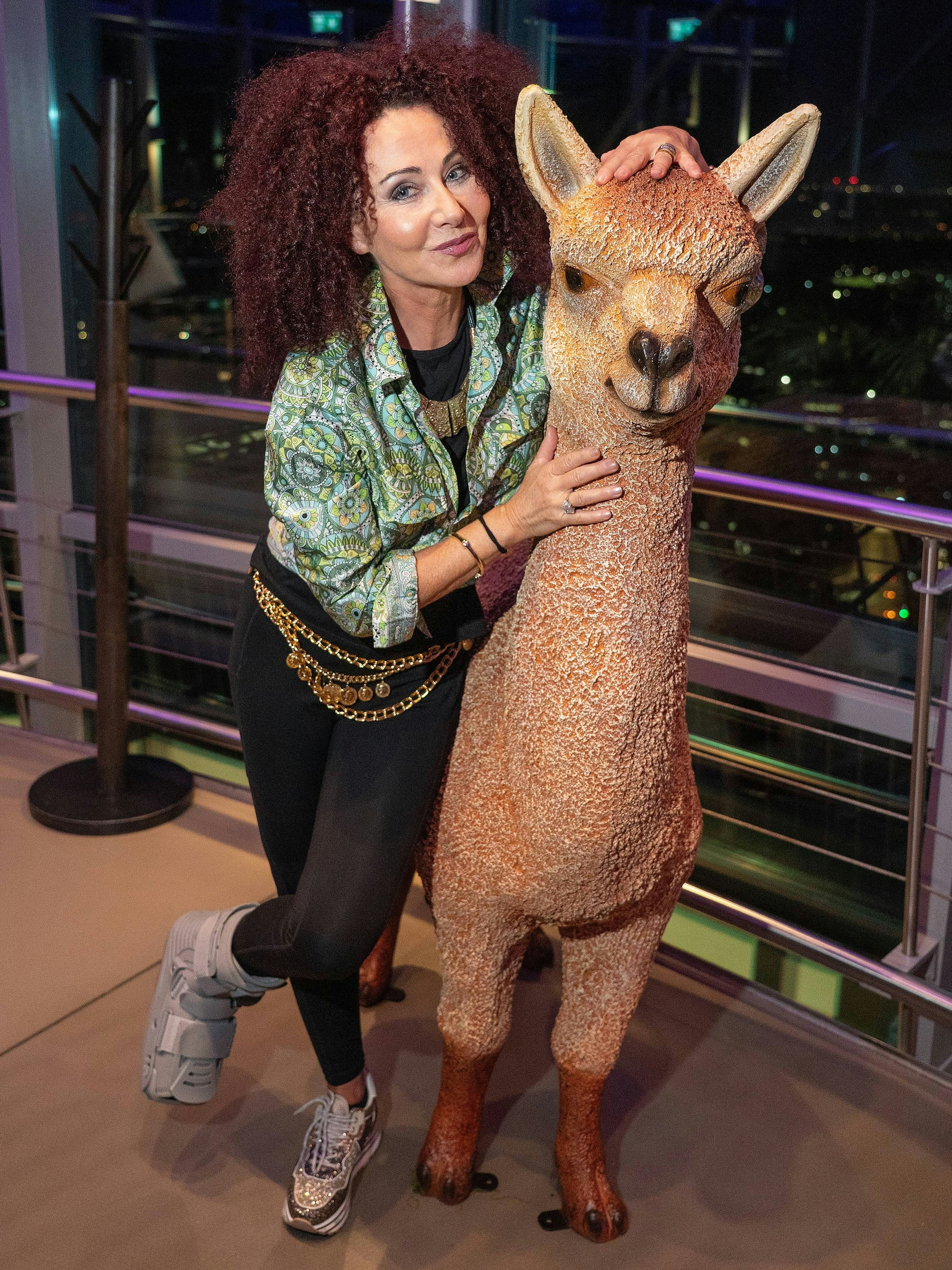Christina "Mausi" Lugner bei der Ausstellung „Machu Picchu – Die verlorene Stadt“. 