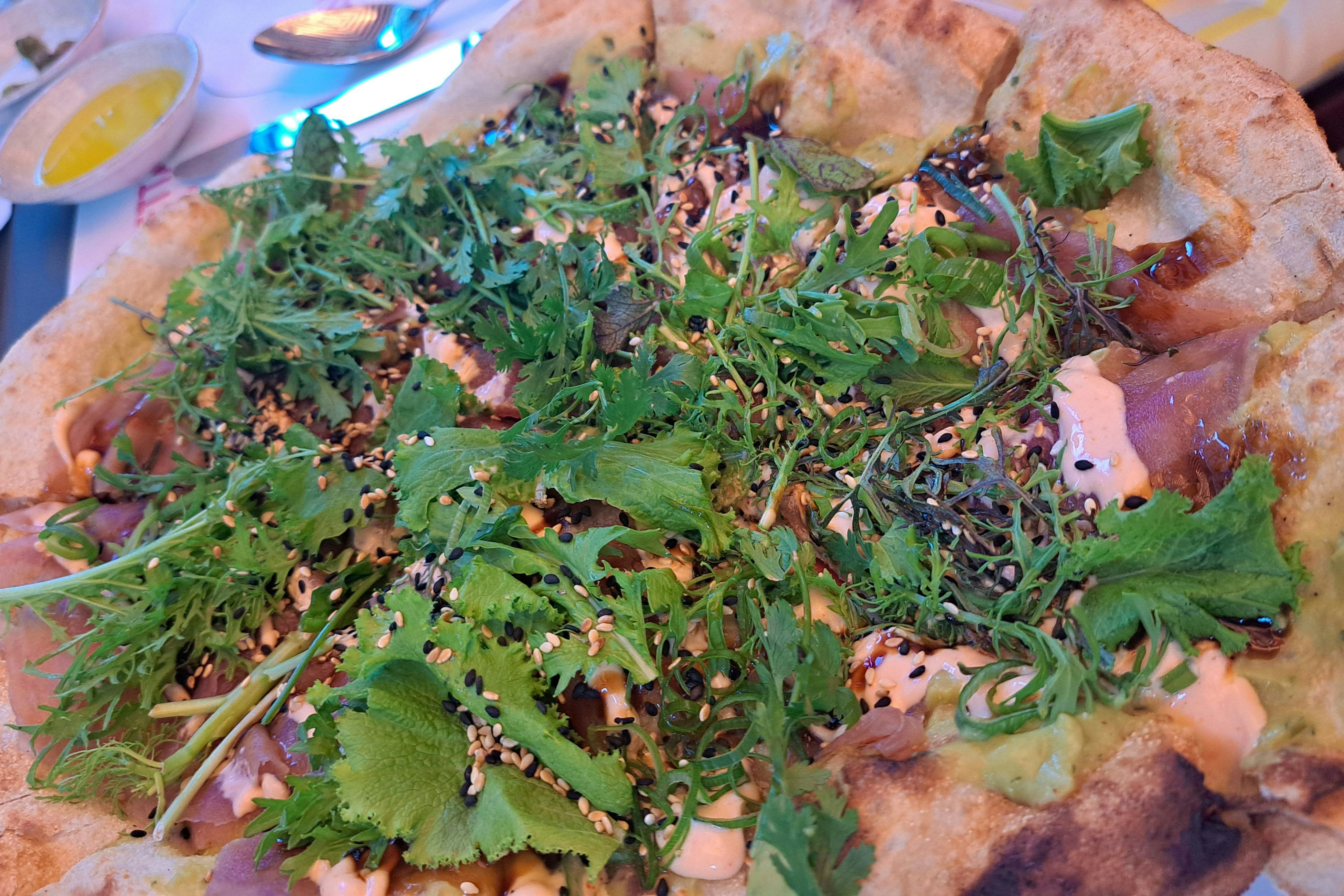 "Figoletta Signature Pizza", die "Tokyo Tuna Crudo"