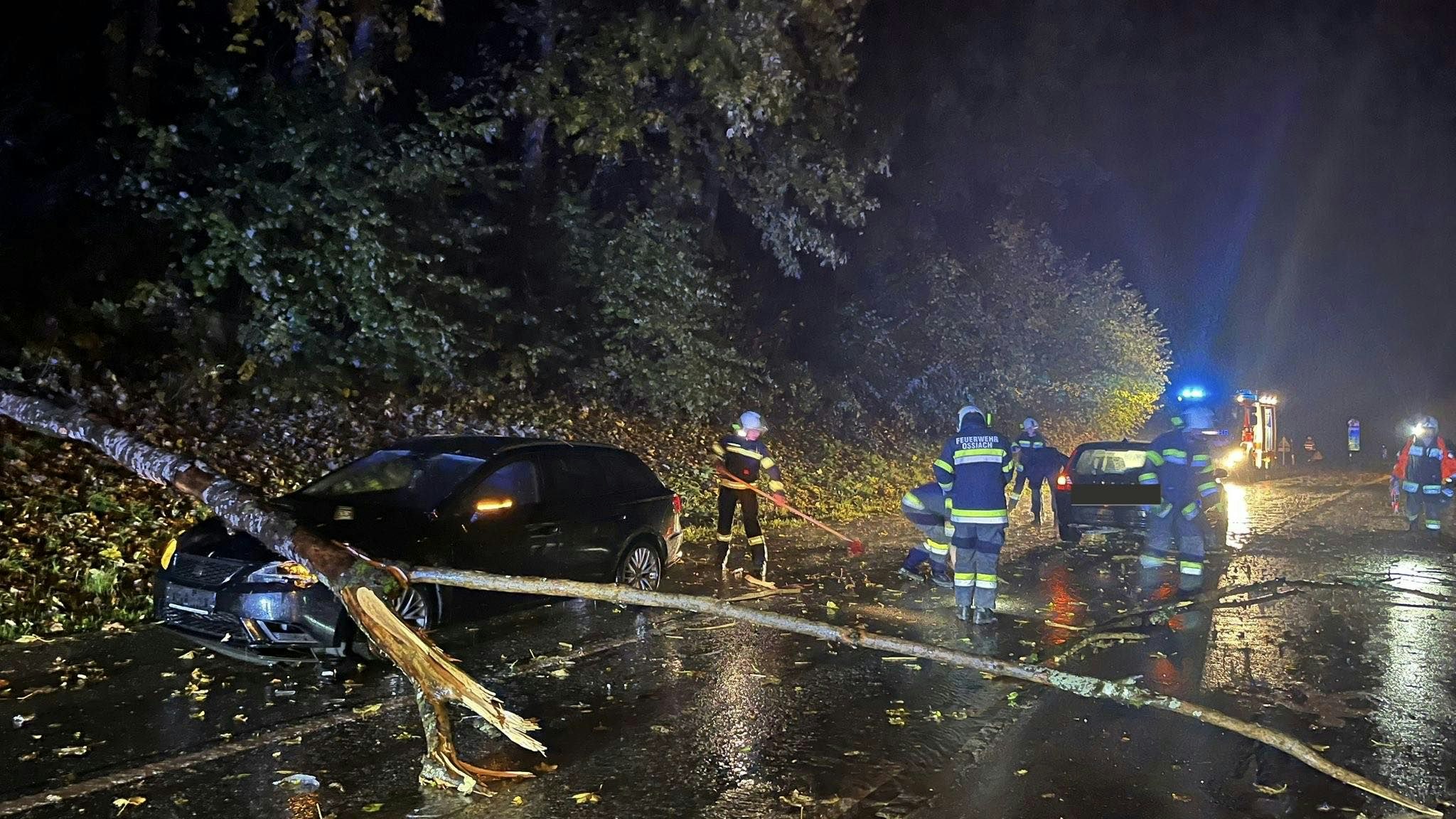 Heute.at - Heftiger Sturm! Feuerwehr im Dauereinsatz
